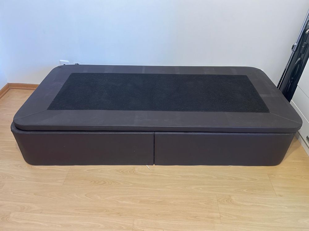 Somier 90x190 castanho escuro