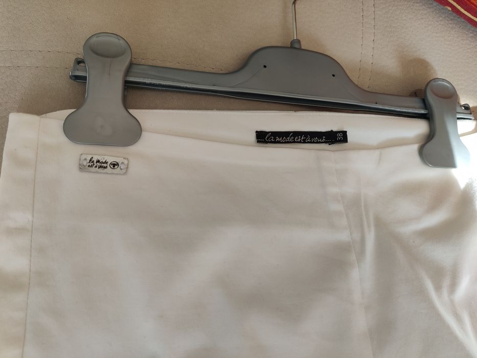 Calcas curtas, chinos, brancas, La Mode est à Vous, 38