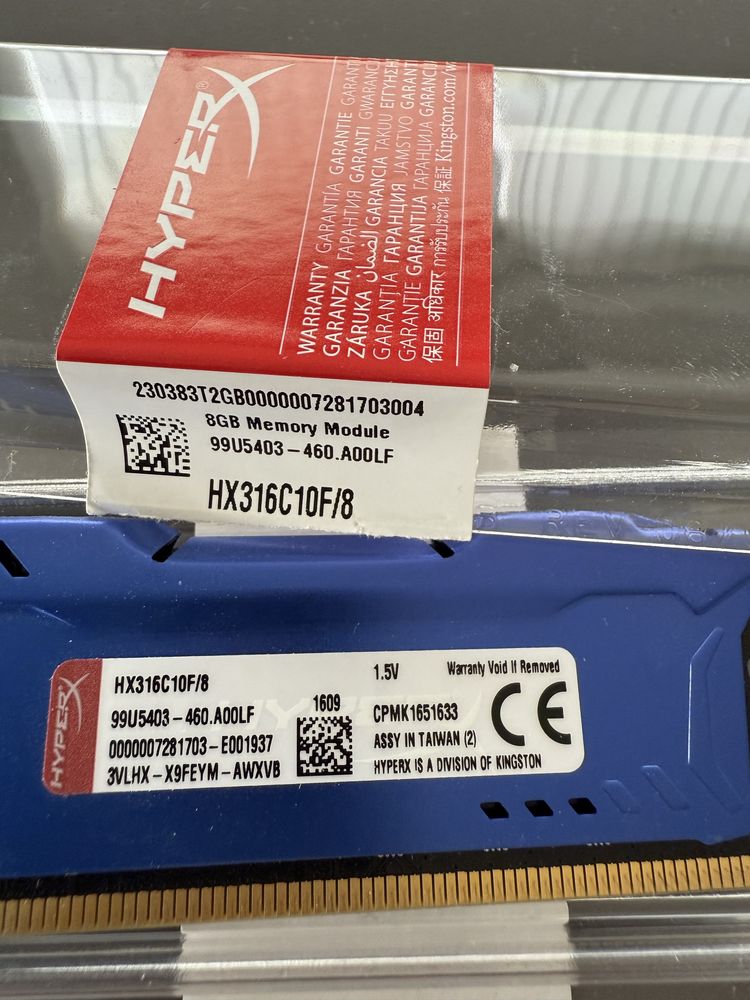 Kingston Fury HyperX 8Gb DDR3
