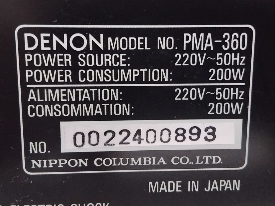 DENON amplificador PMA-360