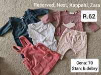 Zestaw ubrań Reserved, Next, Kappahl, Zara R.62