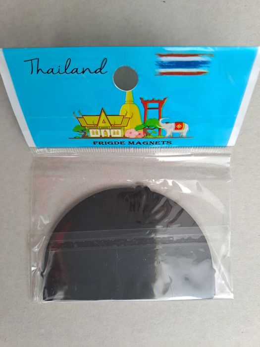 Magnes na lodówkę Bangkok Tajlandia, panorama miasta i tajskie symbole