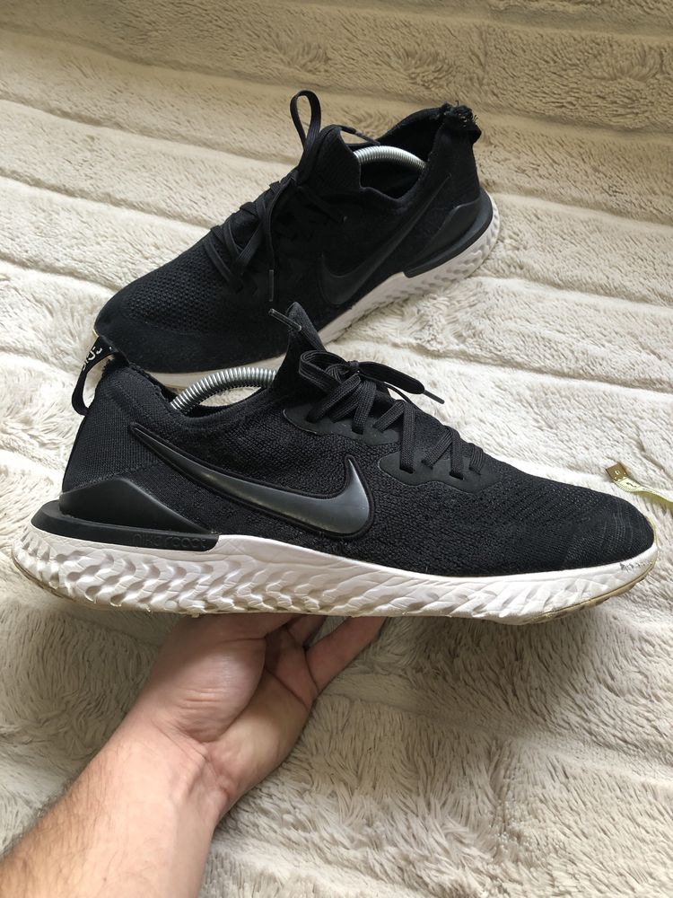 NIKE Epic React (45.5) 29.5см Flyknit 2 мужские кроссовки летние сетка
