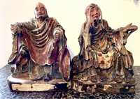 Esculturas madeira Dinastia Qing sec. XIX
