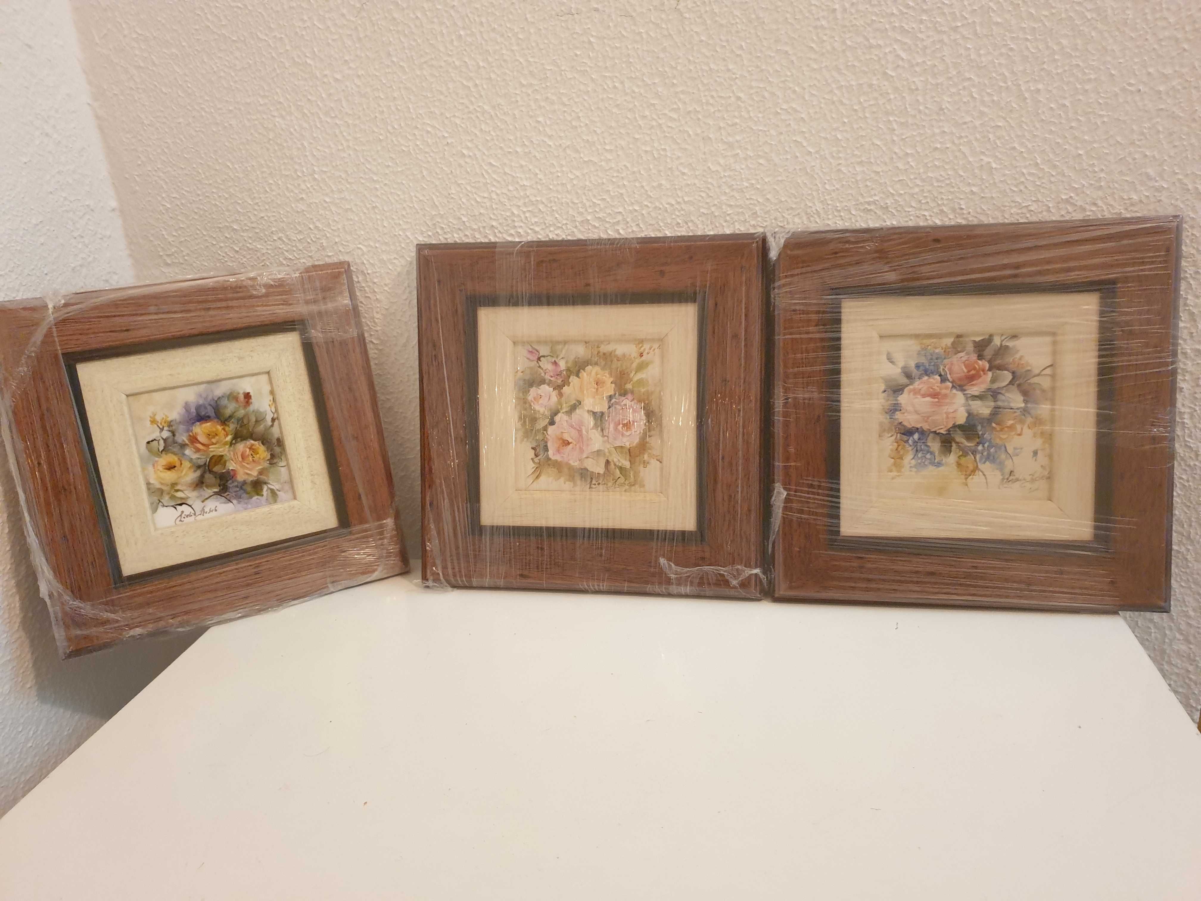 Quadros Pintados à mão - Tema Flores