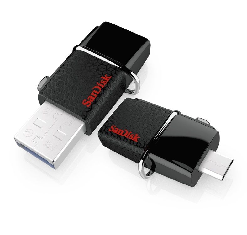 Sandisk (USB + micro usb) 64GB.