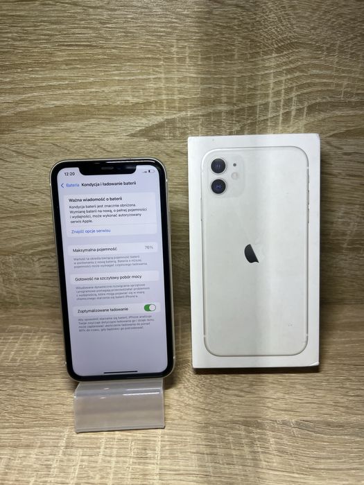 iPhone 11 64GB Biały + pudełko + akcesoria