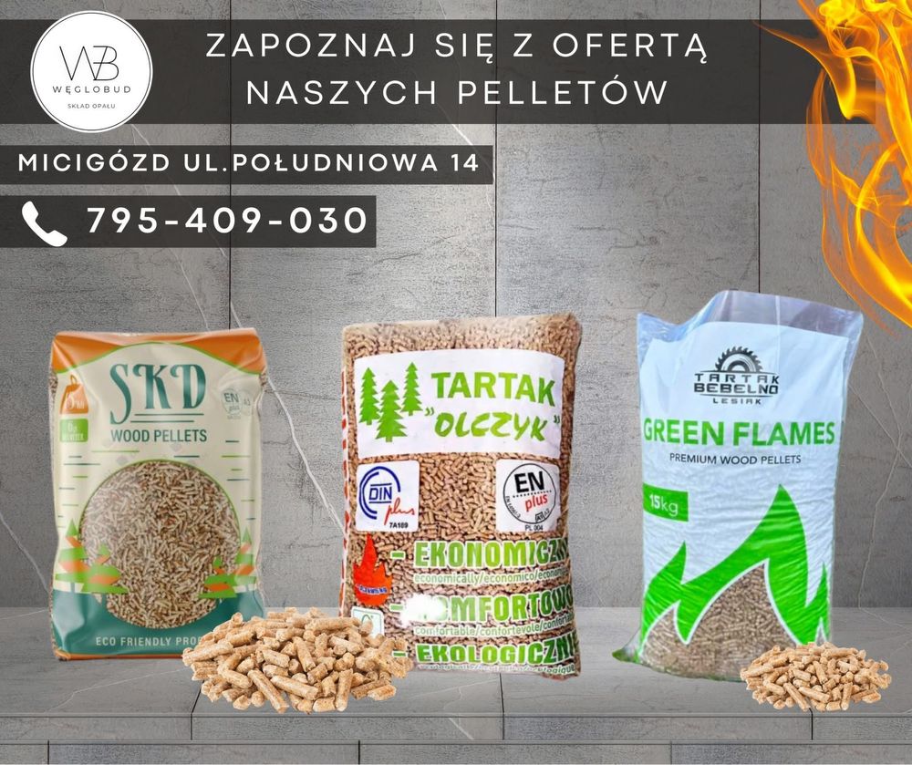 Węgiel Kostka Orzech Gruby Ekogroszek Groszek
