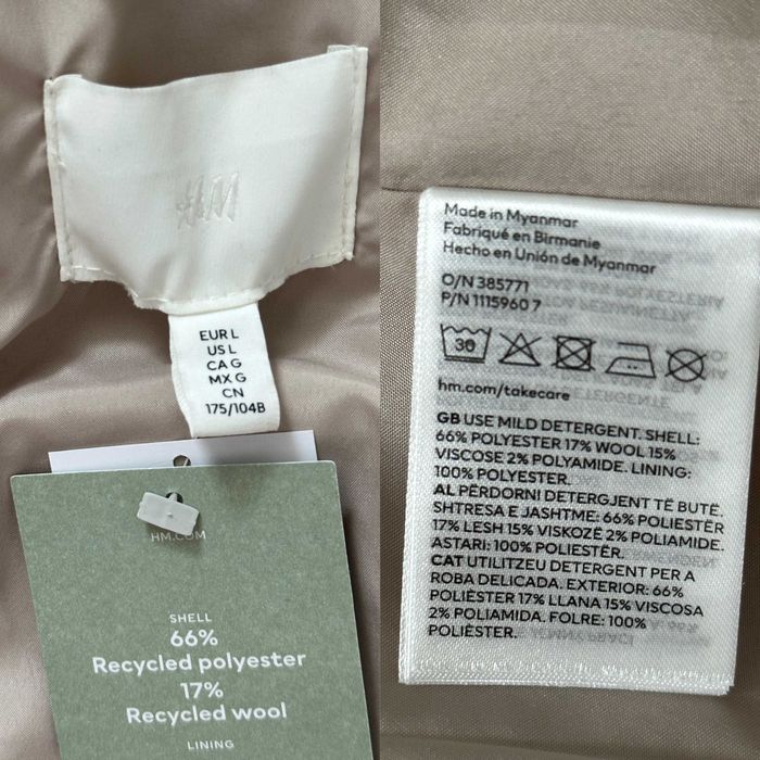 Піджак-сорочка світло-бежевий меланж фірмова стильна h&m жіноча