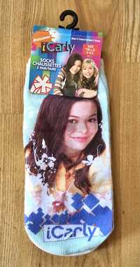 Oryginalne NOWE skarpetki iCarly Nickelodeon 2 pary 2008 dla dziewczyn