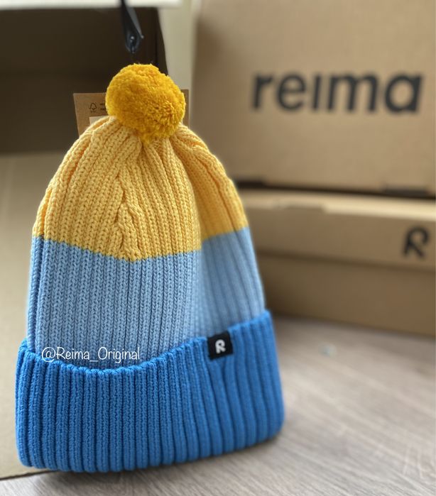 Яскрава шапка біні Reima, жовто-блакитна