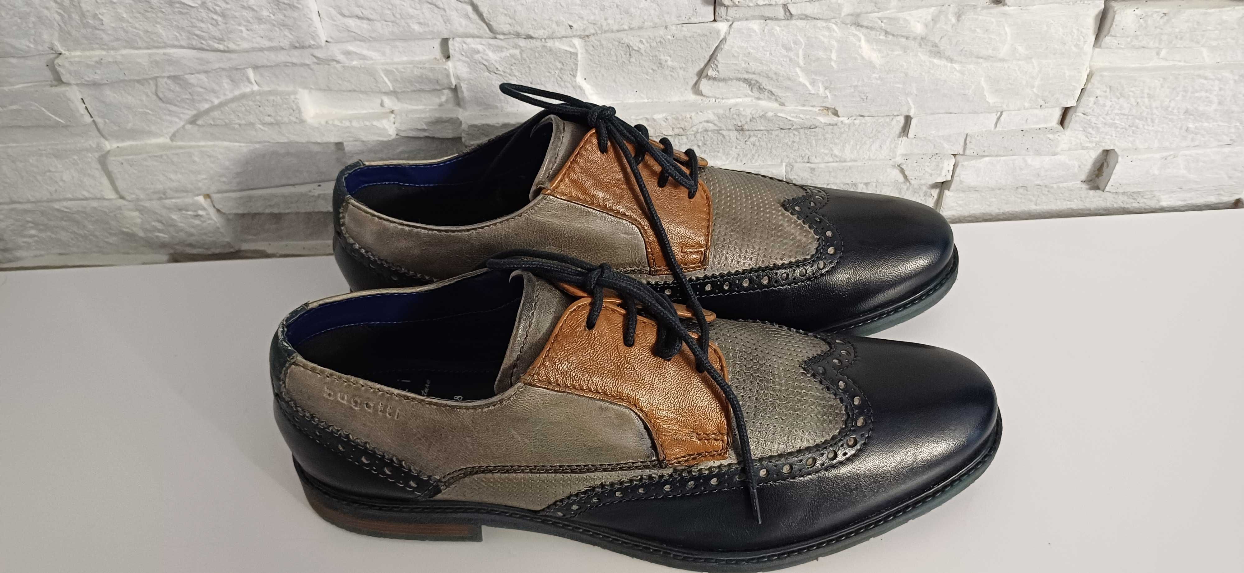 Buty wizytowe BUGATTI roz.46 wkł.30,5 cm.