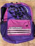 Mochila para escola cor de rosa e roxa