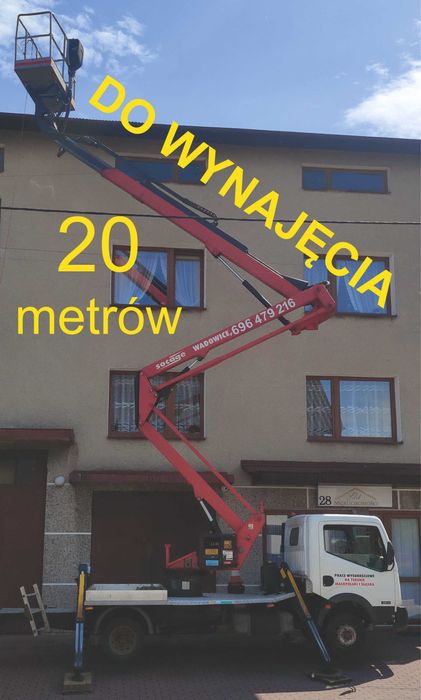 Wynajem zwyżki zwyżka podnośnika koszowego