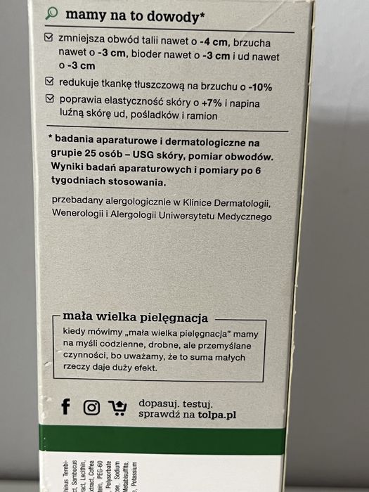Okazja! Nowy Wyszczuplający Koncentrat Modelujący Tołpa