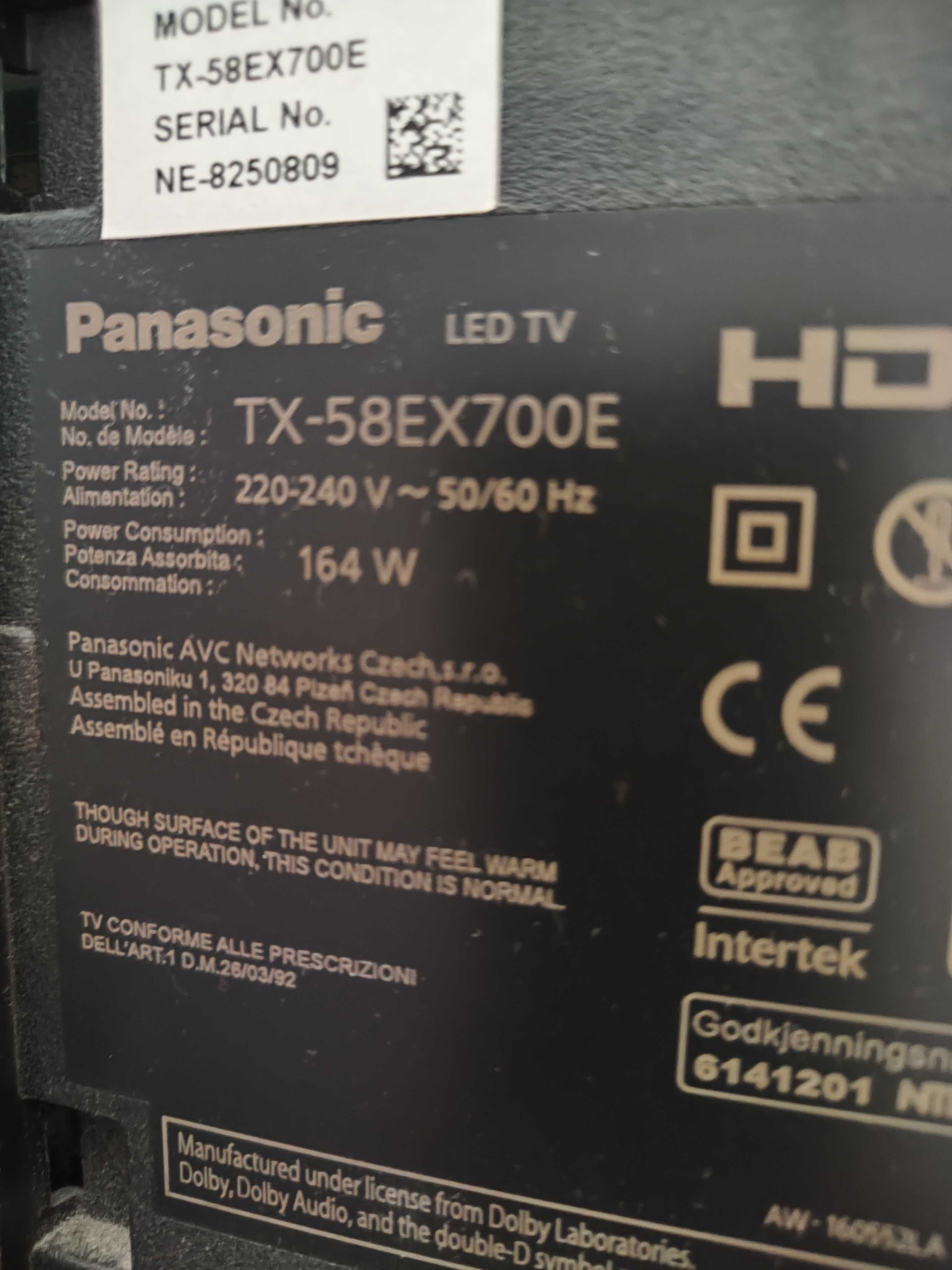 Panasonic TX-58EX700E – 58 cali 4K Smart TV – Stan idealny!