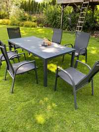 Komplet ogrodowy - stół i 6 krzeseł