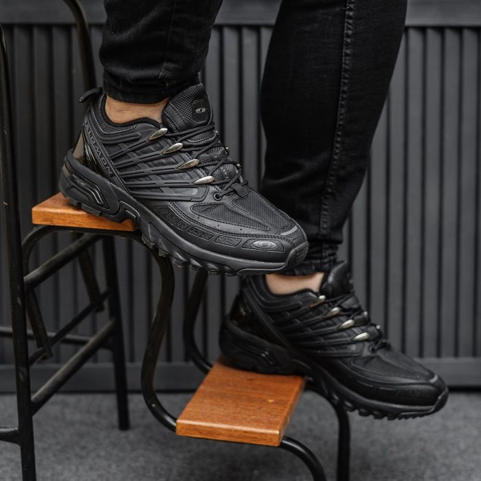 Зимние кроссовки Salomon ACS Pro термо черные 41,42,43,44,45 Саломон