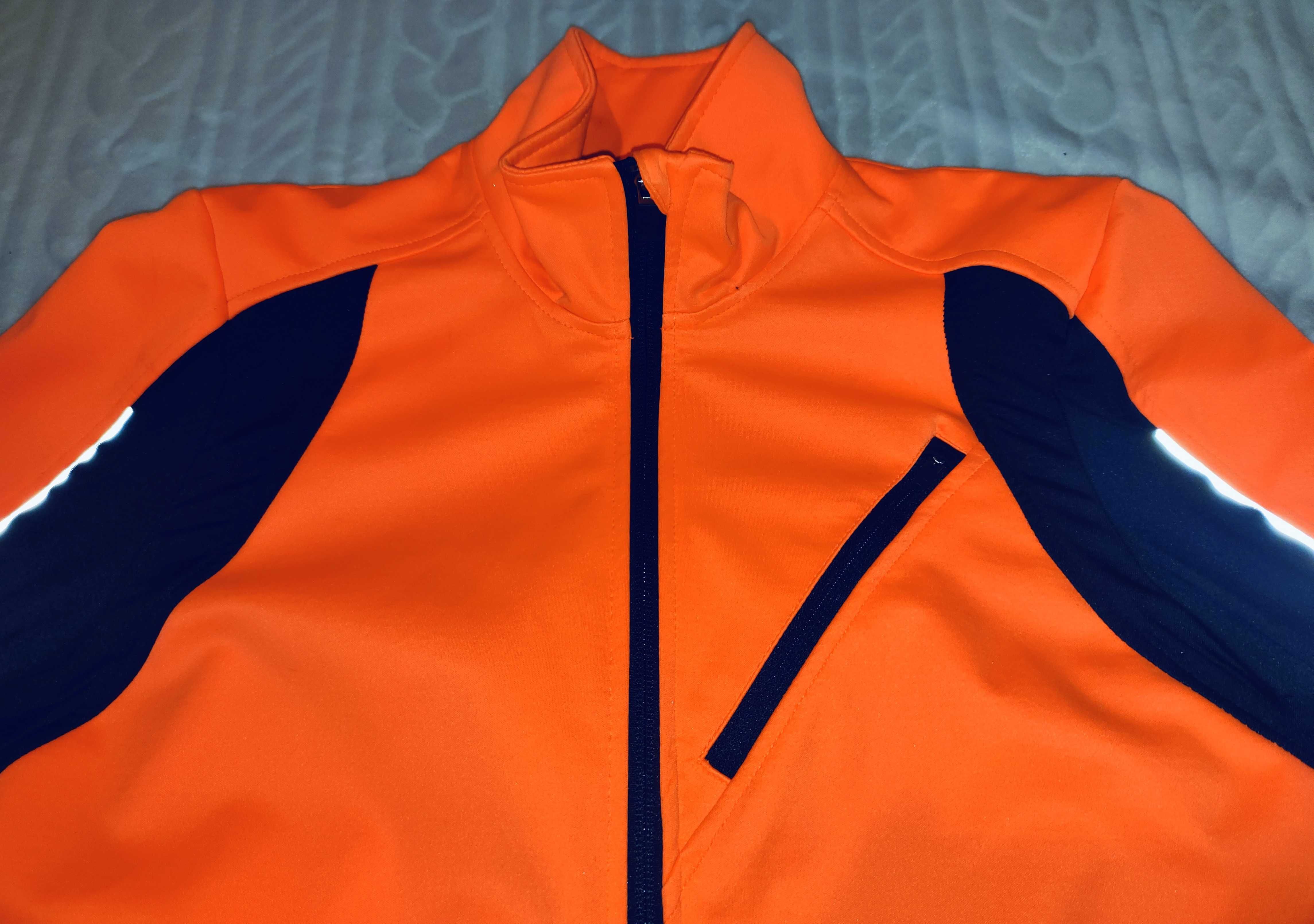 Crivit Neonowa kurtka bluza Rowerowa wentylowana SoftShell Nowa 44/46