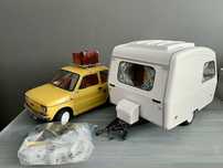 Fiat 126p z przyczepą Niewiadów – model kolekcjonerski 1:8 DeAgostini