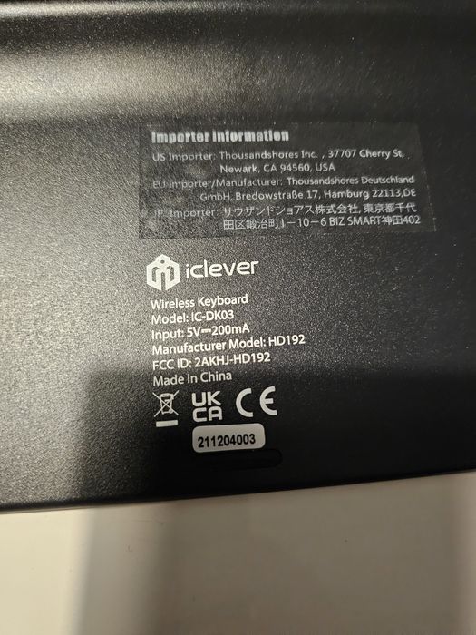 Klawiatura bezprzewodowa iclever