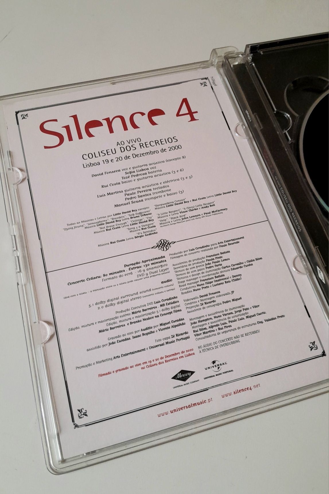 DVD Silence 4 ao vivo