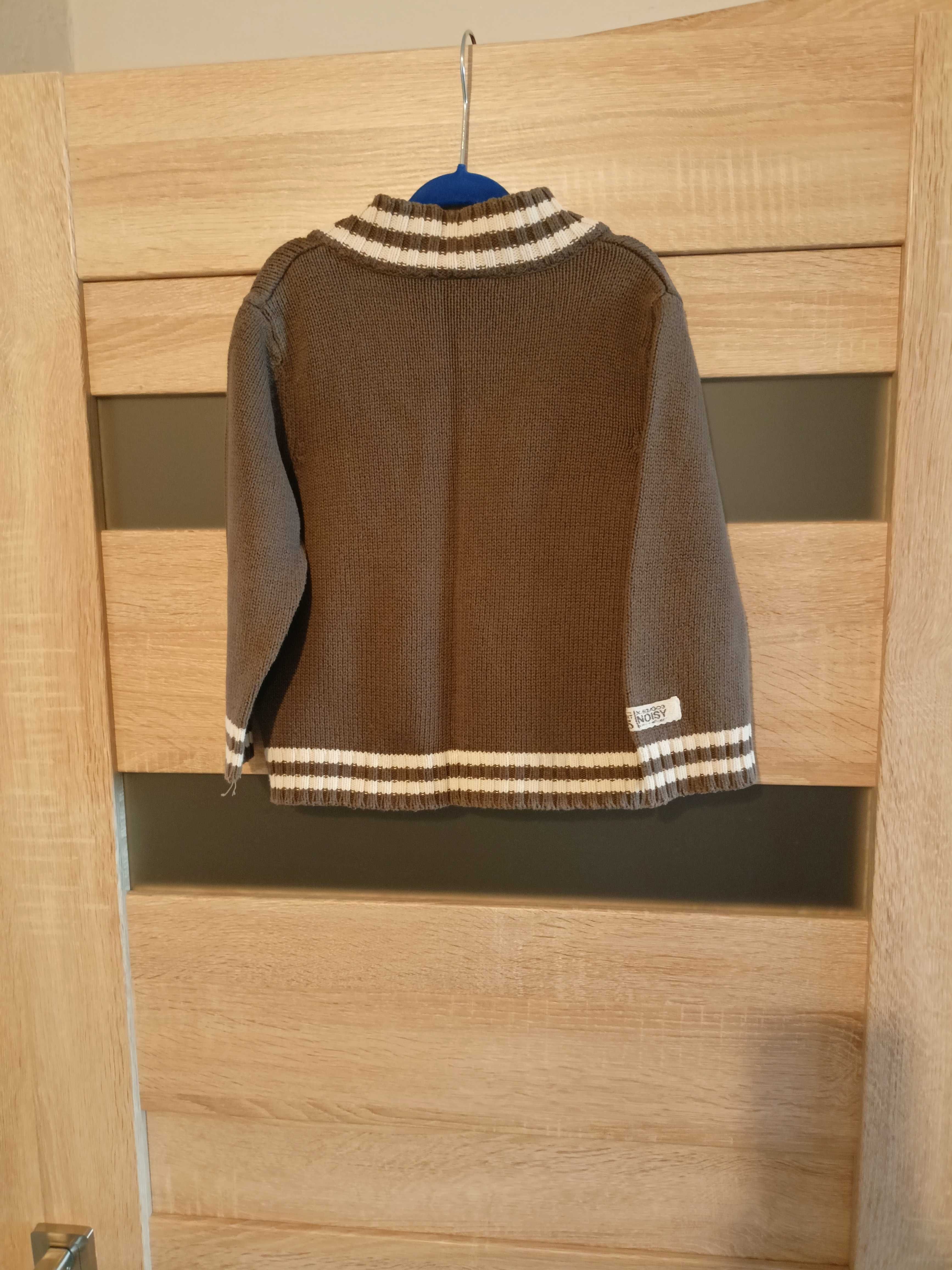 sweter dla chłopca rozmiar 98 brązowy