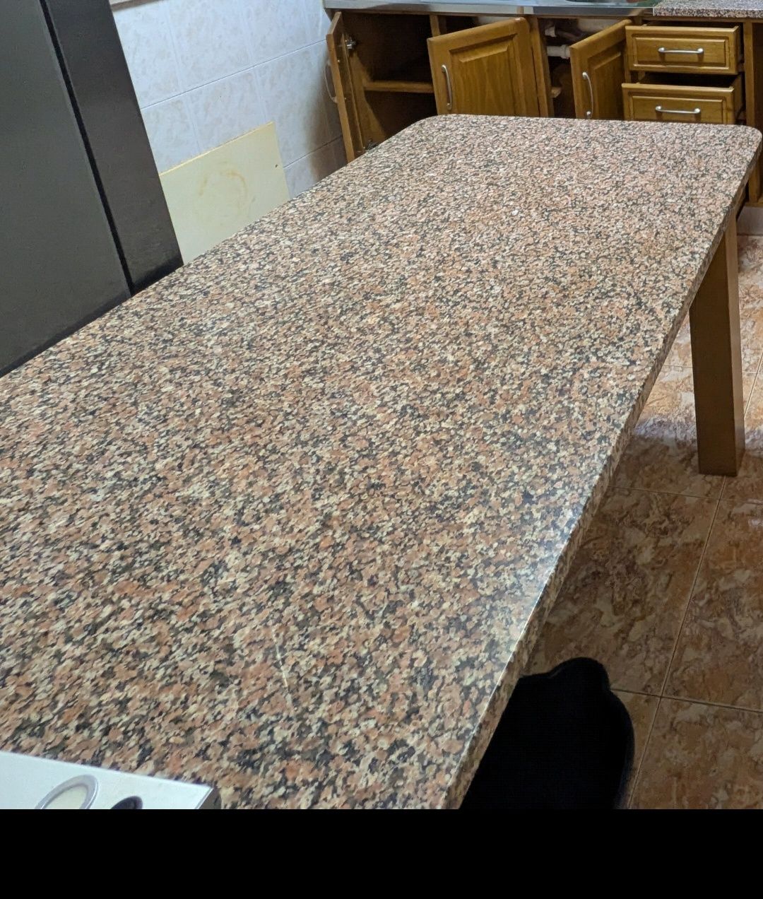 Mesa cozinha ou sala - 140cmx80cmx3cm -Granito Rosa Monforte -Coimbra