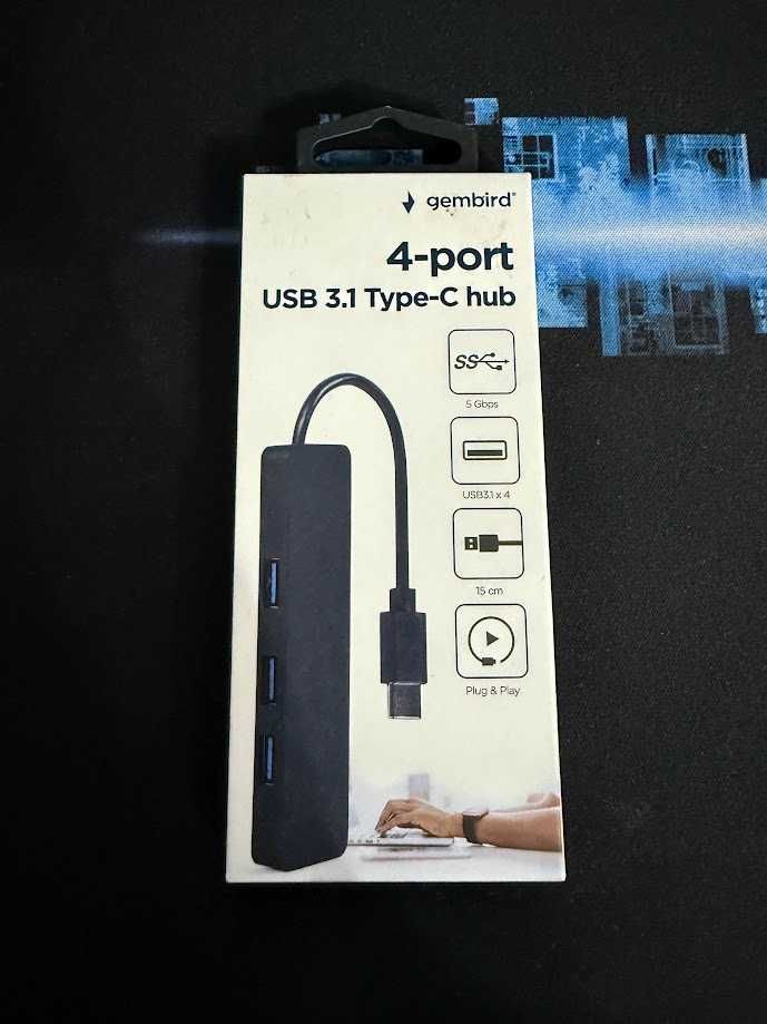 USB-хаб на 4 порта USB 3.0 Gembird UHB-CM-U3P4-01