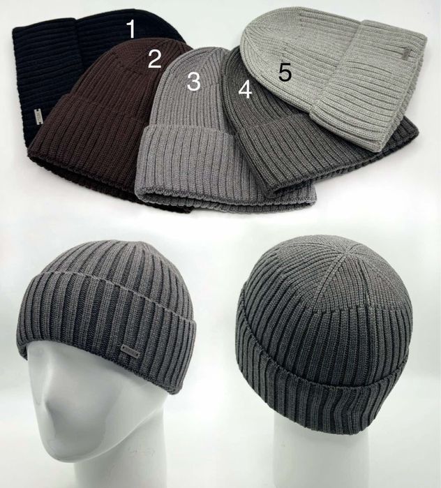 Чоловічі Теплі Шапки Брендові (Armani, Boss, Adidas)