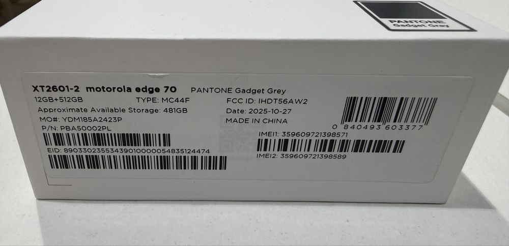 Motorola edge 70 5G 12/512 GB nowy
