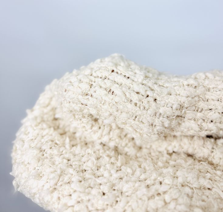 Kremowa narzutka sweterkowa XS 34