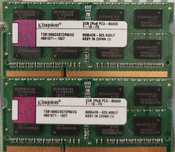 Memória RAM DDR3-1066MHz Kingston 4GB (2x2GB)