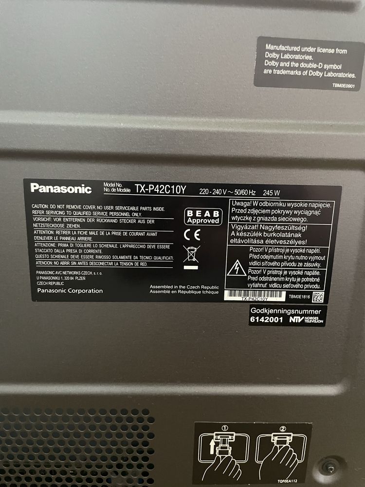 Telewizor plazmowy Panasonic Viera 42 cale TX-P42X10Y
