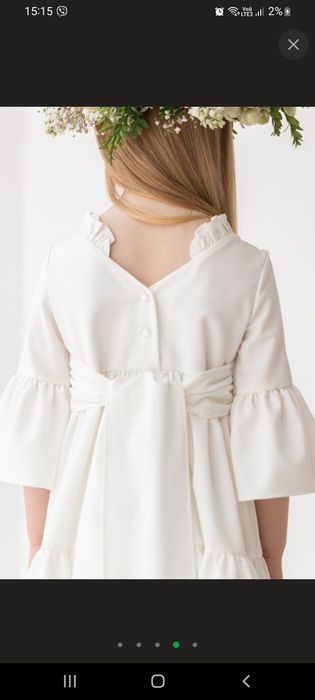 Плаття біле для дівчинки,на перше причастя