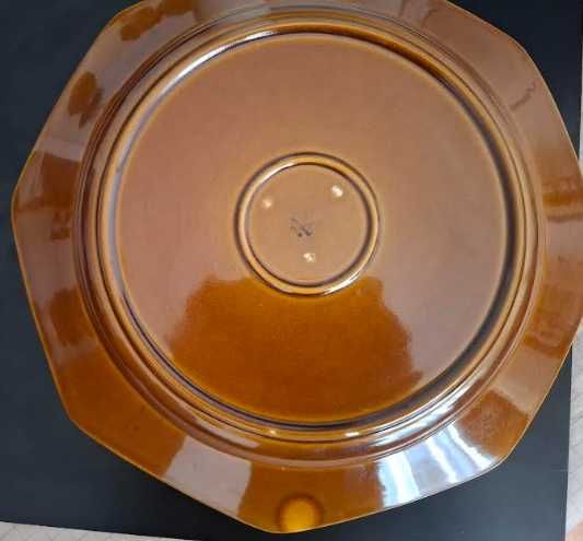 Saladeira e 2 pratos grandes em faiança SECLA, serviço motivo Madrid