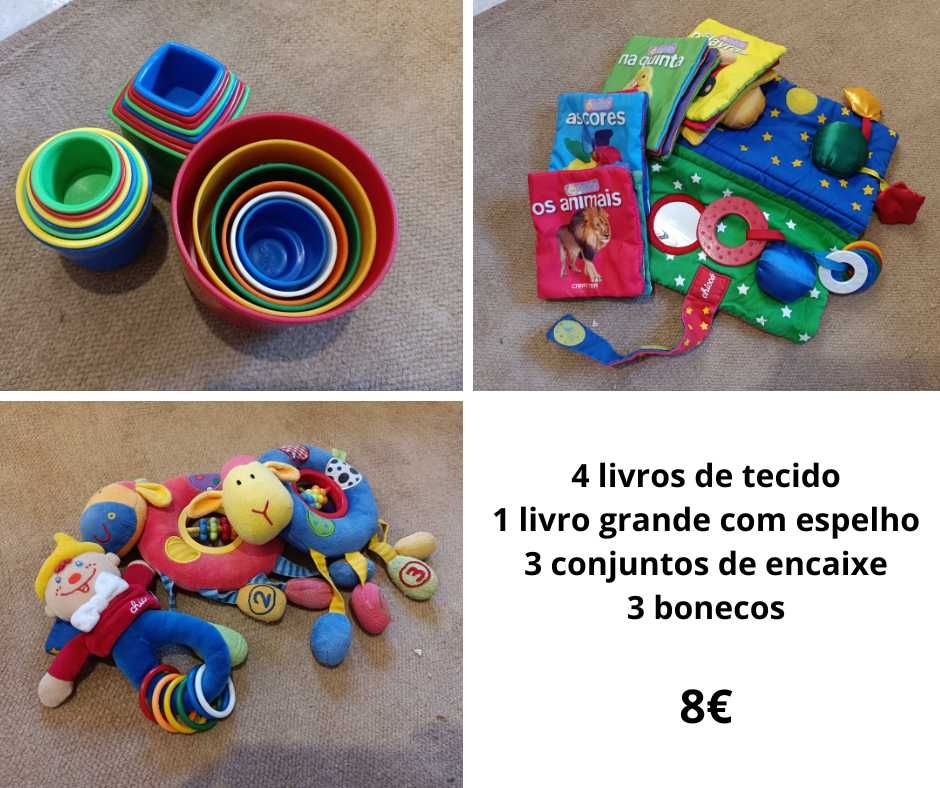 Brinquedos (Conjuntos, Livros, Bonecos)