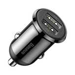 Baseus Grain Pro ładowarka samochodowa 2x Usb 4,8 A czarny (ccallp-01)