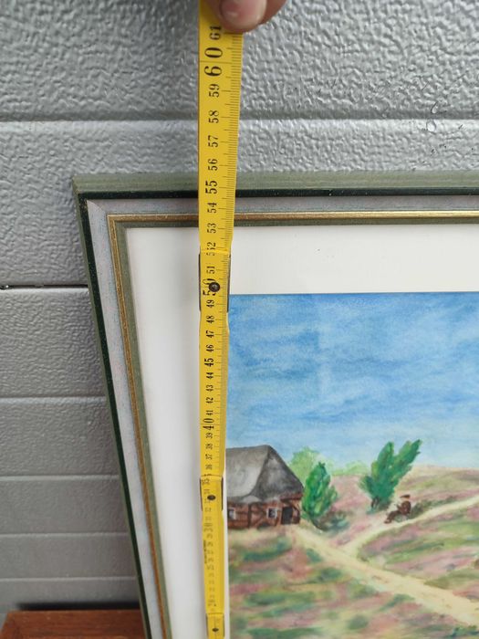 Obraz Akwarela - ręcznie malowana - podpis Autora - Ciekawa -