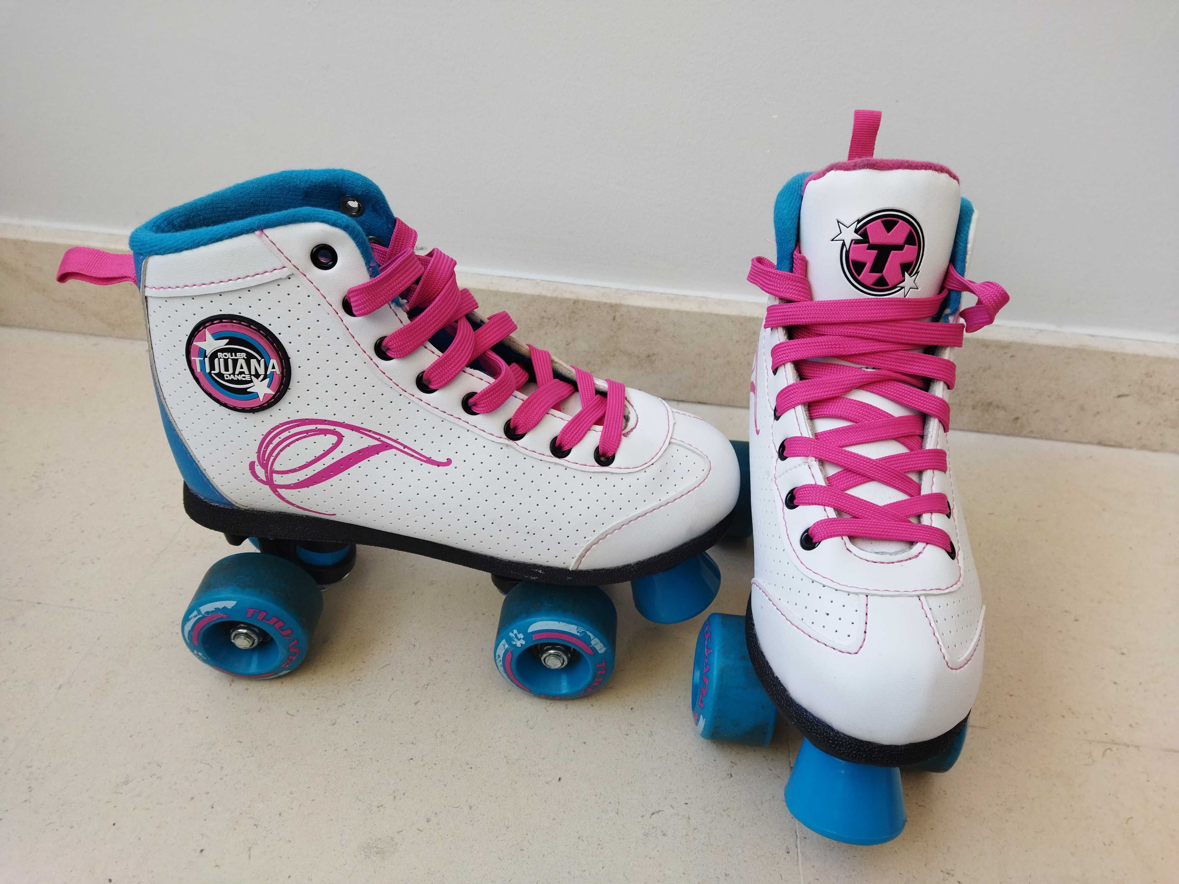 Patins praticamente novos nº 35