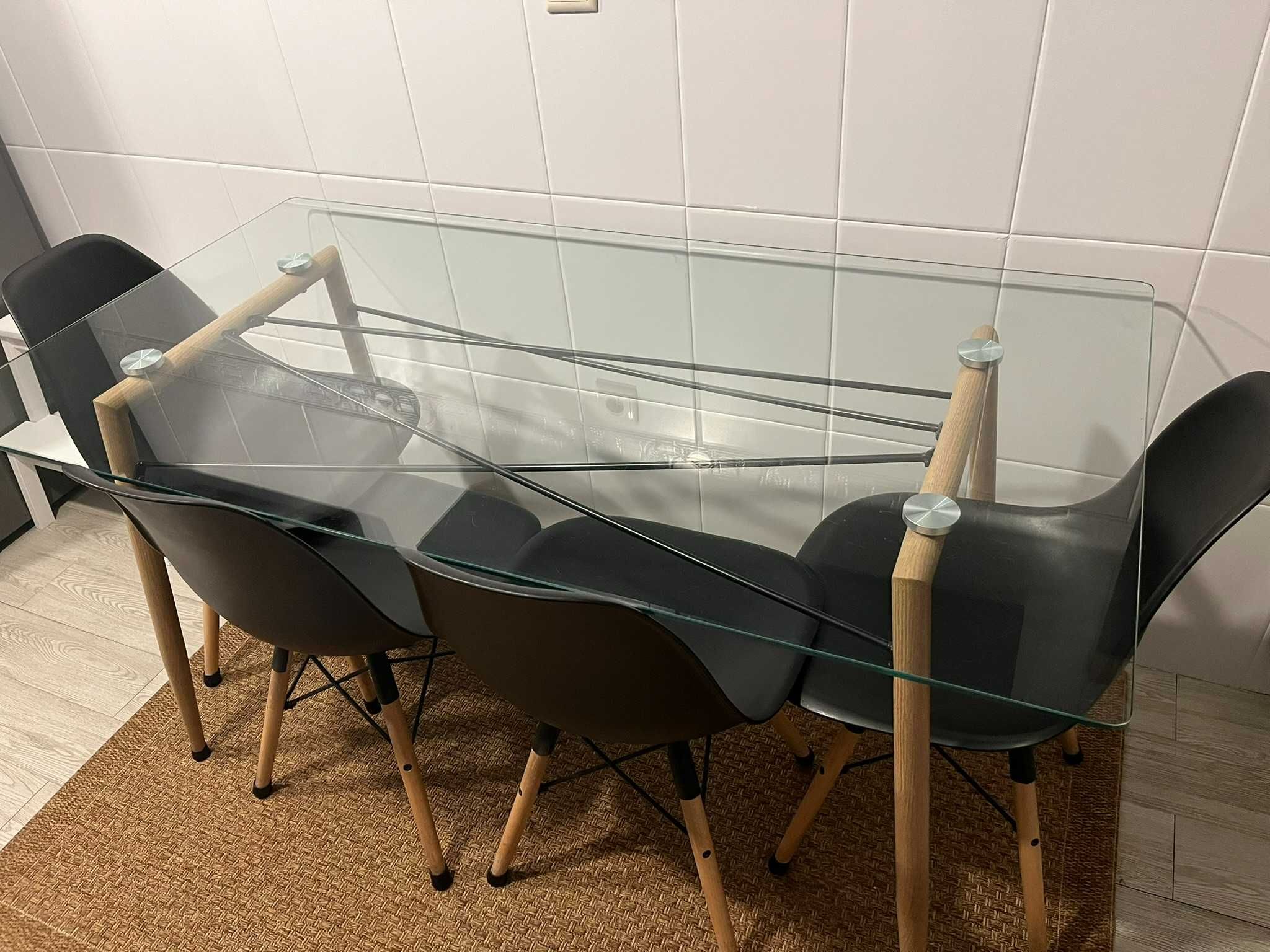 mesa de vidro cozinha (desmontada)