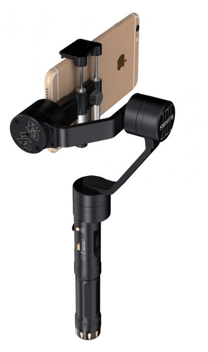 Estabilizador 3 eixos zhiyun smooth 2 novo faz rotação 360graus