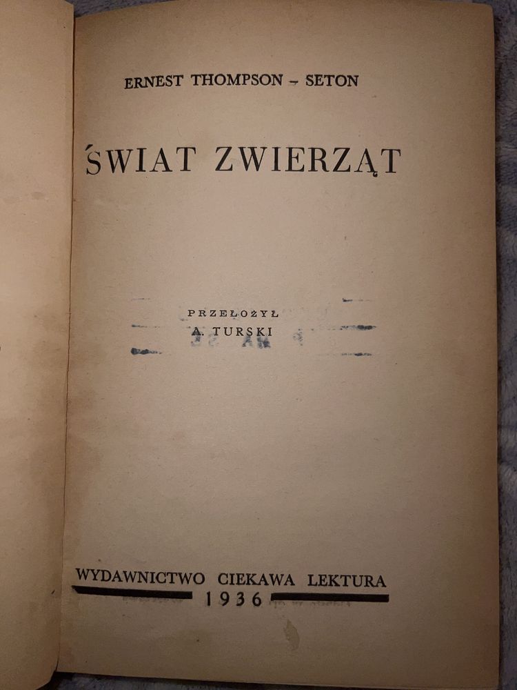 Świat zwierząt thompson-seton