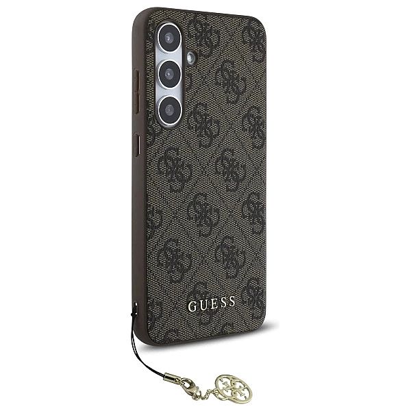 Guess GUHCS24FEGF4GBR S24 FE S721 brazowy/brown hardcase 4G Charms Col