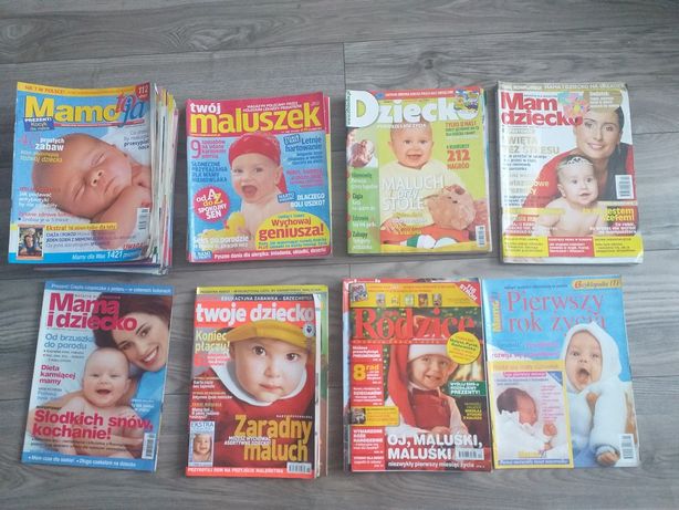 40 czasopism dla rodziców o ciąży, pielęgnacji i żywieniu dzieci