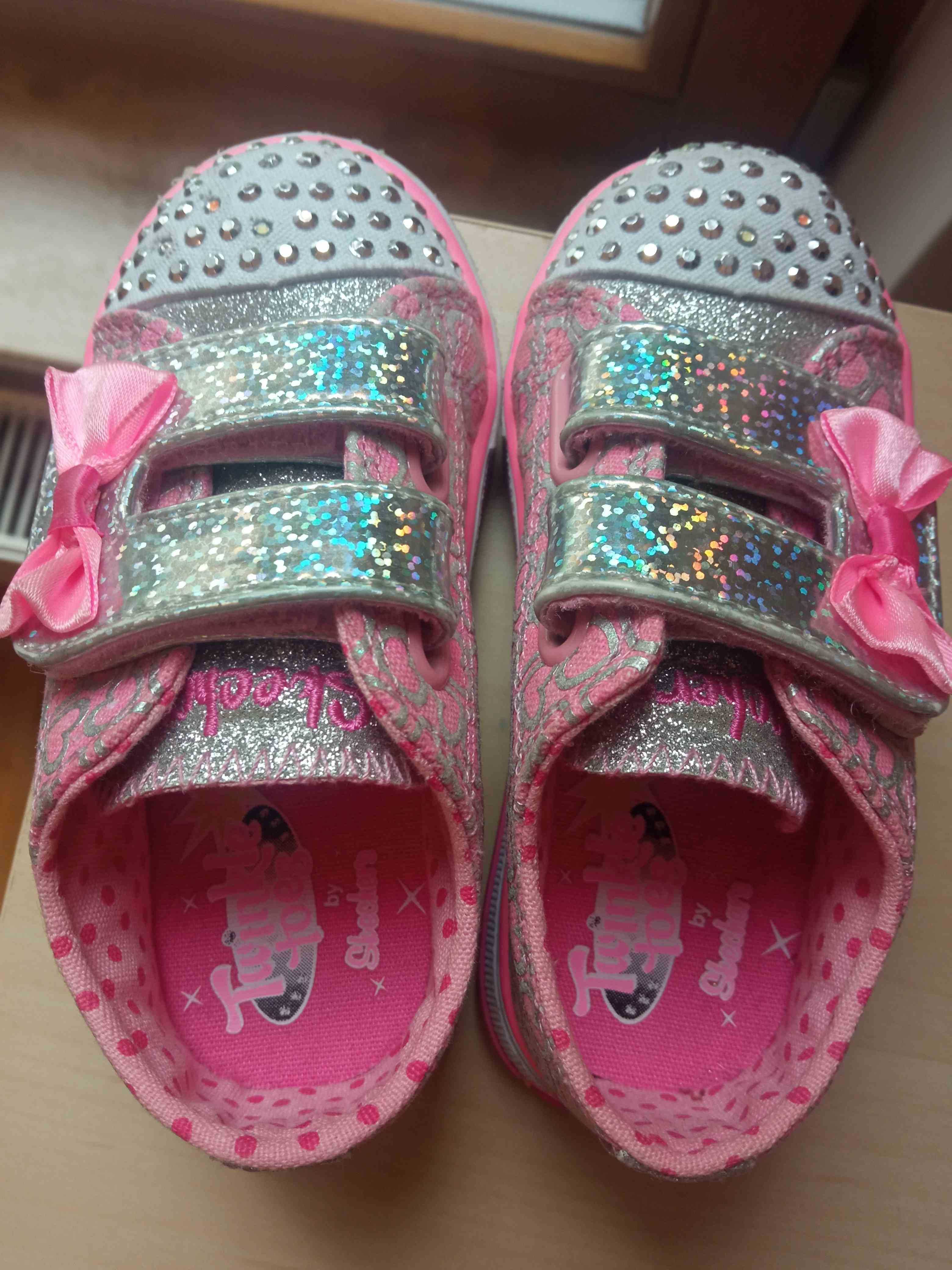 Buty Skechers Twinkle Toes świecące dla dziewczynki - rozmiar 22.5