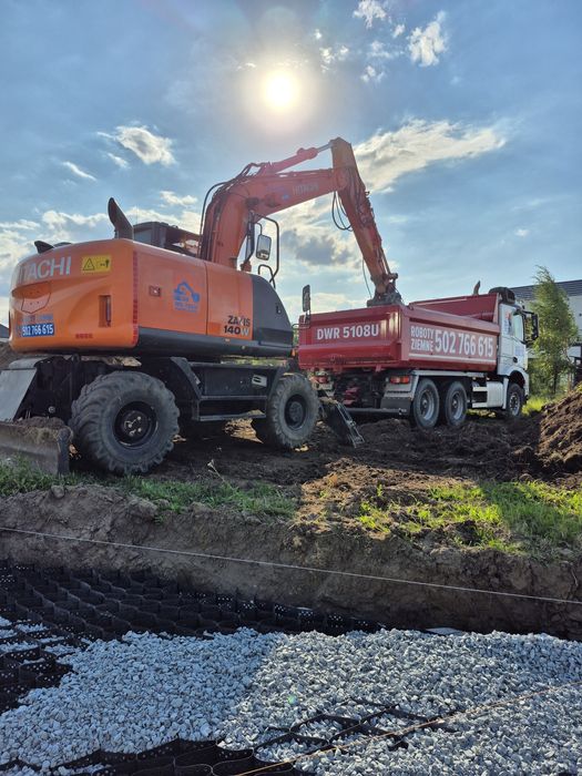 Usługi koparka kołowa 17 ton , minikoparka , ładowarka kołowa, Wrocław