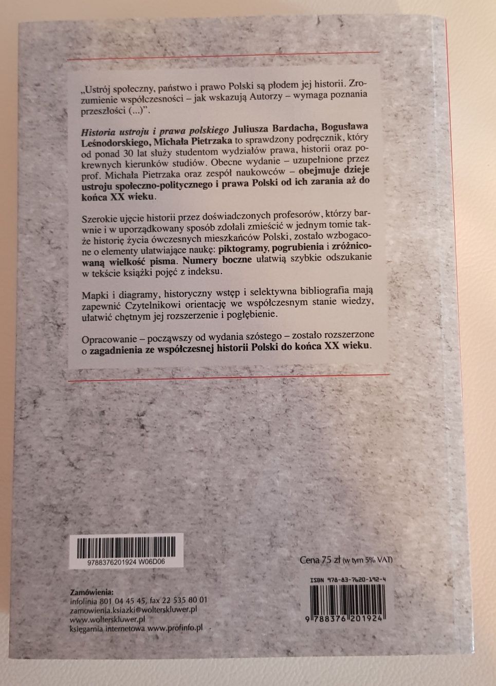 Historia ustroju i prawa polskiego Bardach Leśnodorski Pietrzak