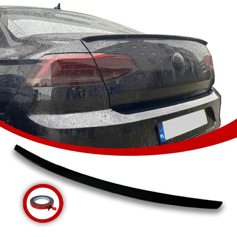 VW PASSAT B8 Lotka spoiler dokładka sedan czarny połysk