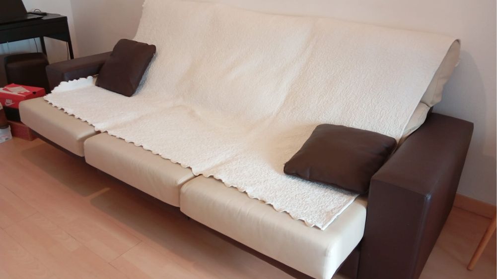 Sofa em napele e chaise longue